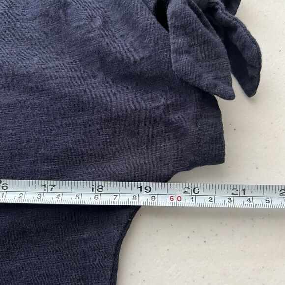 Talbot Embroidered Shift Dress Nantucket Slub Cotton Navy Sz MP Business Casual - Picture 10 of 12